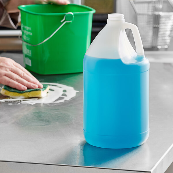 1 Gallon (128 oz.) Translucent HDPE Jug with Handle