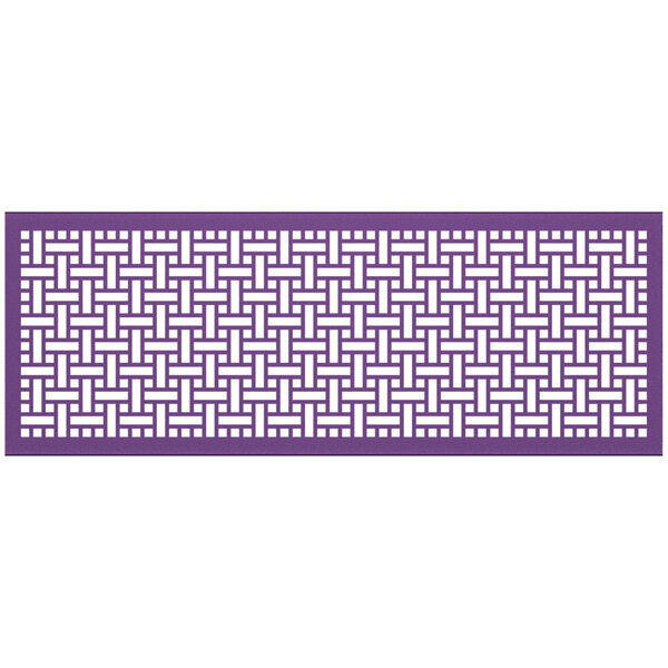 A purple SelectSpace square partition panel with a white lattice pattern.