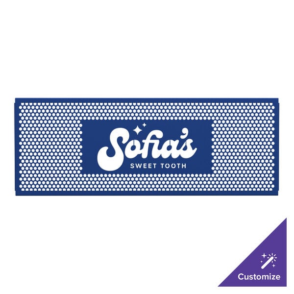 A royal blue SelectSpace partition panel with a white circle pattern.