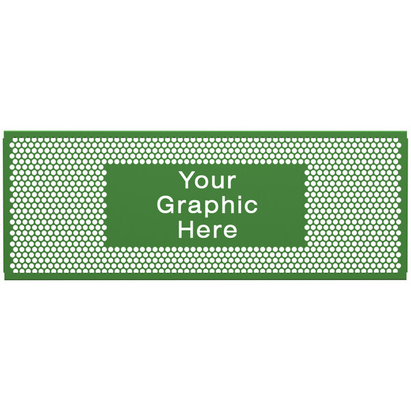 A green SelectSpace partition panel with white circle pattern.
