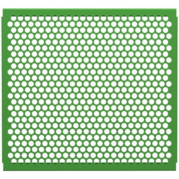 a green and white mesh