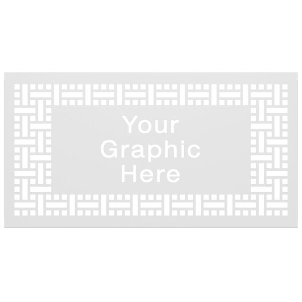 A white square SelectSpace partition panel with a weave pattern.