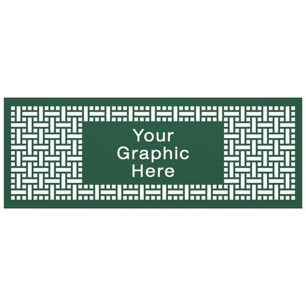 A green SelectSpace panel with a white square weave pattern.