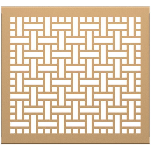 A white SelectSpace partition panel with a tan square weave pattern.
