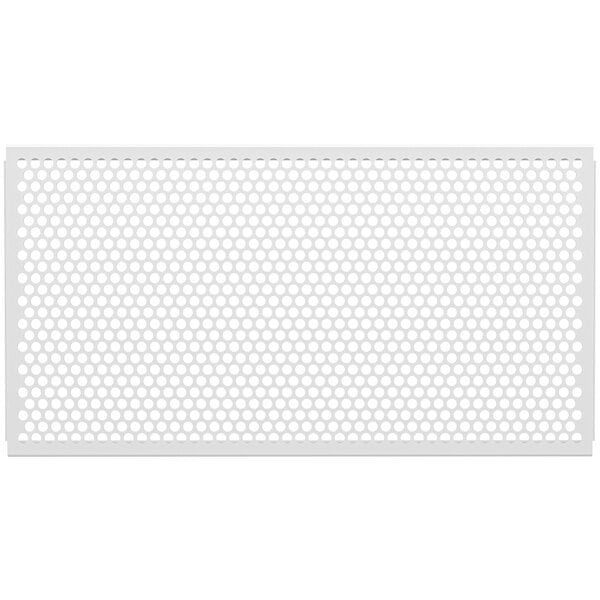 A white grid with circle patterns.