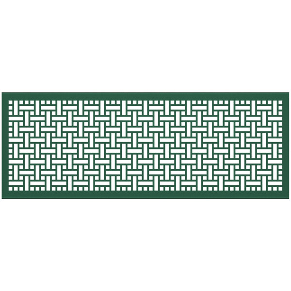 A green rectangular SelectSpace partition panel with a white lattice pattern.