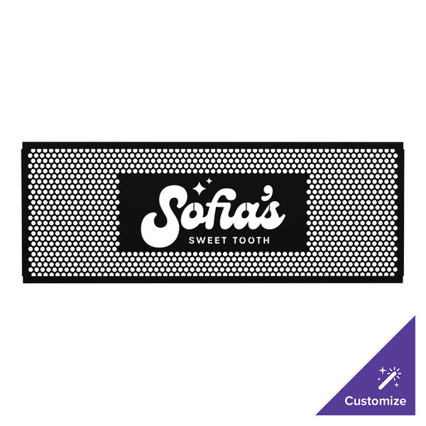 A black and white SelectSpace circle pattern panel with white text.