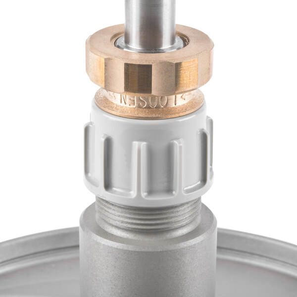 A close-up of a Hobart #12 adjustable slicing plate with a white background.