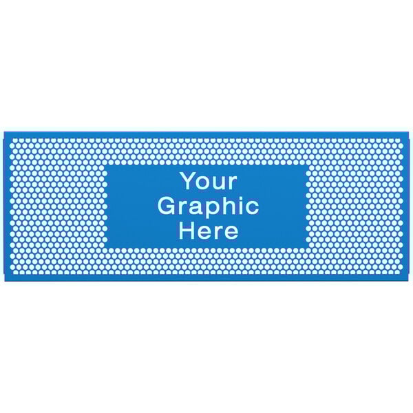 A blue SelectSpace partition panel with a white circle pattern.