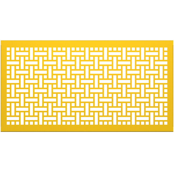 a yellow and white pattern