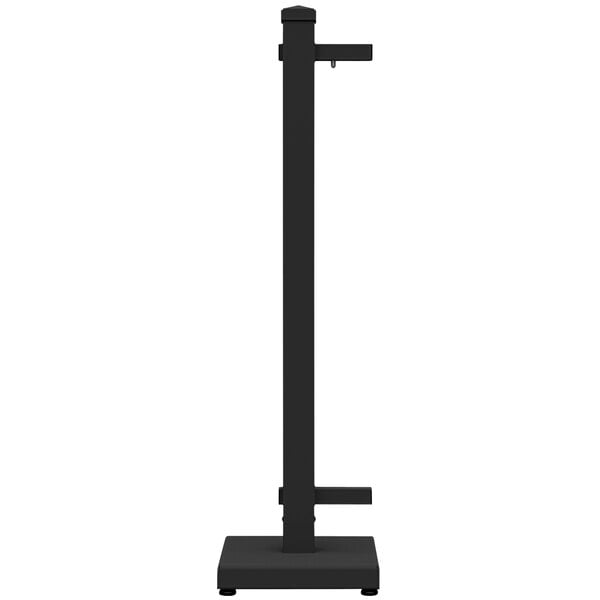 A black rectangular SelectSpace end stand with a black base.