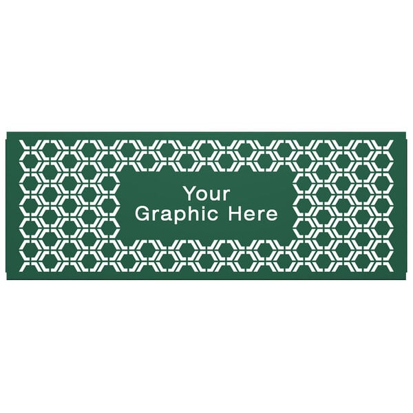 A green hexagonal SelectSpace partition panel with white text.