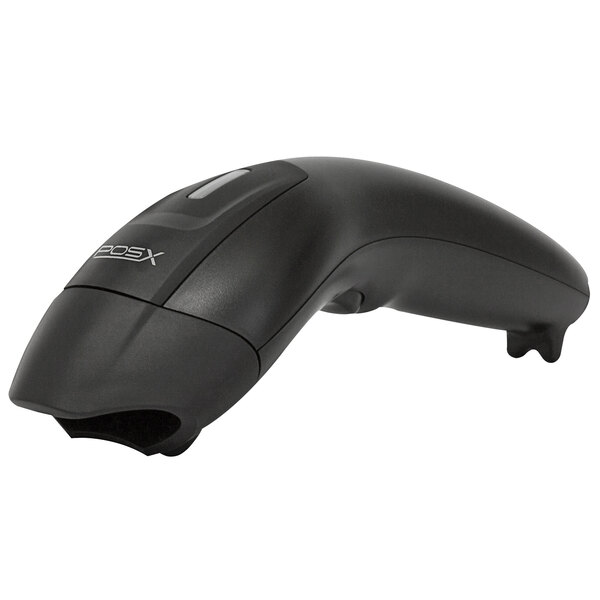 A black POS-X ION Linear Wireless Mid-Range scanner.