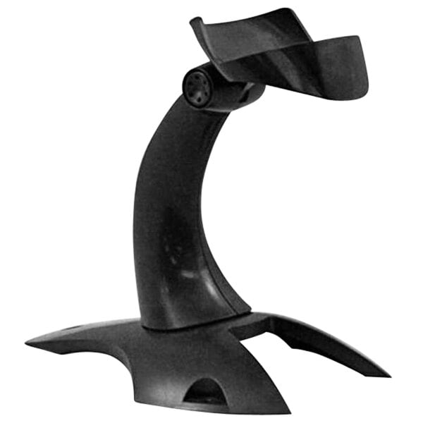A black Honeywell Voyager stand with a scanner on it.