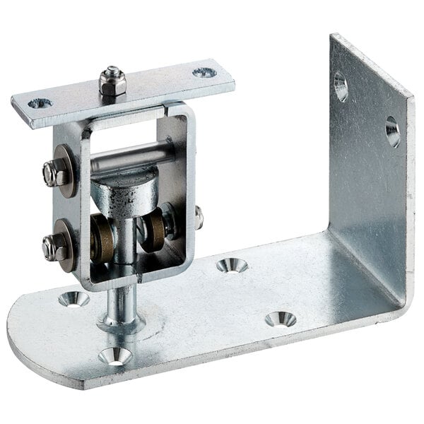 A metal piece with screws.