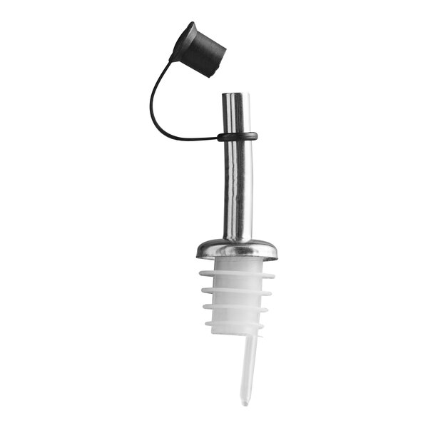 Franmara Stainless Steel Pourer with Plastic Cork and Cap 8002 BU - 12/Pack