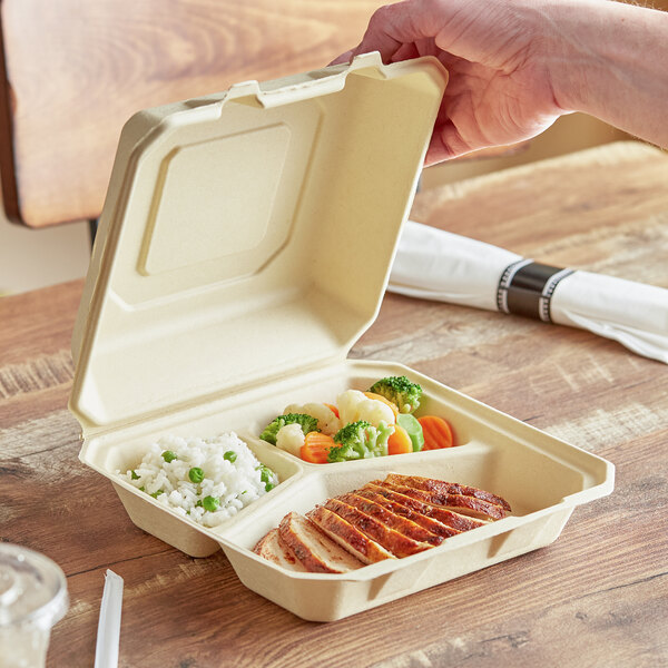 Biodegradable Clamshell Containers, Food Service Supplies