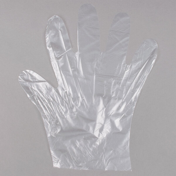 Choice Medium Disposable Food Service Poly Gloves 1000/Box