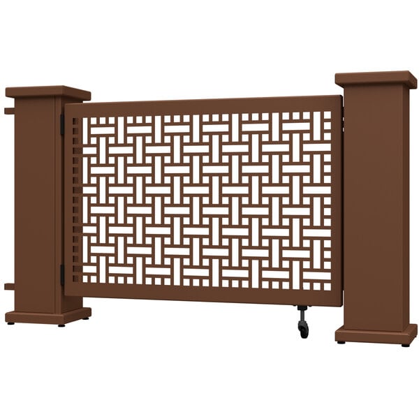 a brown rectangular object with holes