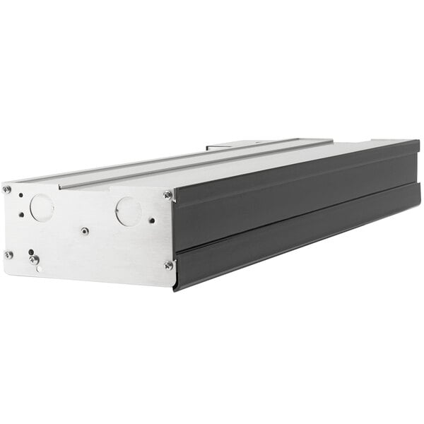a close-up of a metal box