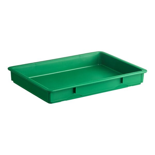 Baker's Lane 18" x 26" x 3" Green Heavy-Duty Polypropylene Dough Proofing Box