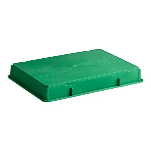 Baker's Lane 18" x 26" x 3" Green Heavy-Duty Polypropylene Dough Proofing Box