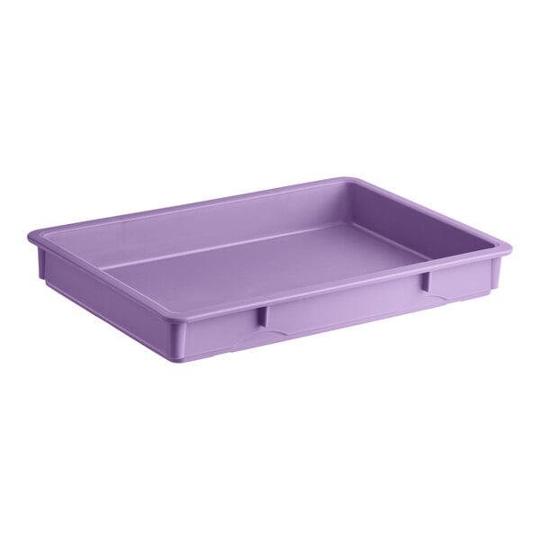 Baker's Lane 18" x 26" x 3" Allergen-Free Purple Heavy-Duty Polypropylene Dough Proofing Box