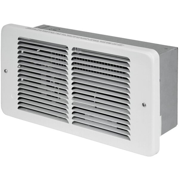 A white rectangular King Electric wall heater with a vent.