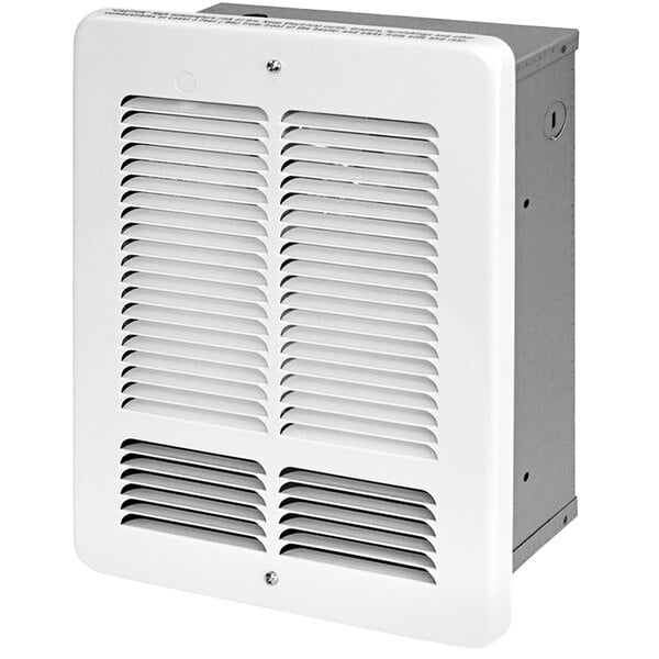 a white rectangular object with vent