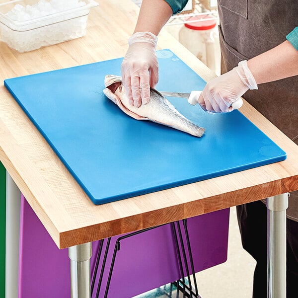 Choice 24 x 18 x 1/2 Purple Polyethylene Cutting Board