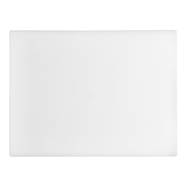 Choice 20" x 15" x 3/4" White Polyethylene Cutting Board
