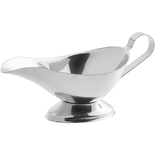 10 Oz. Set of 2 and 4 Oz. Ounce Restaurant Style Gravy Boat Dining Gravy Boat Ounce Quality Stainless Steel Gravy Boats Serveware 