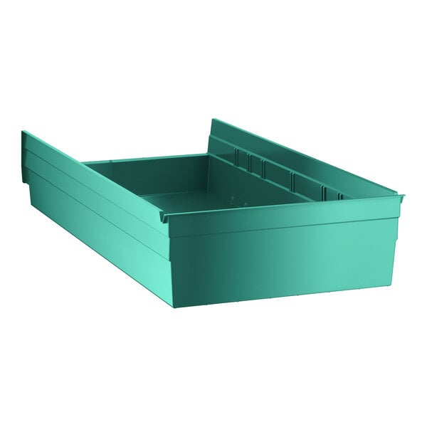 Regency Green Shelf Bin, 23 5/8" x 11 1/8" x 4" - 6/Case