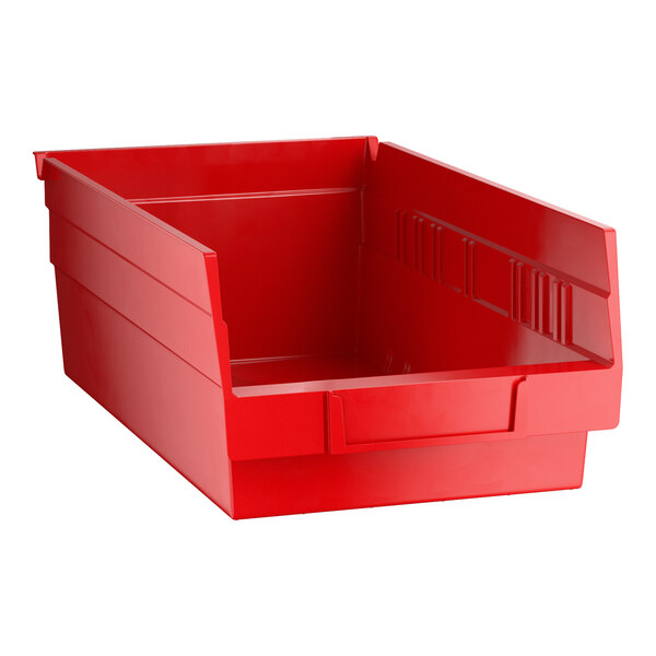 Regency Red Shelf Bin, 11 5/8" x 6 5/8" x 4" - 30/Case