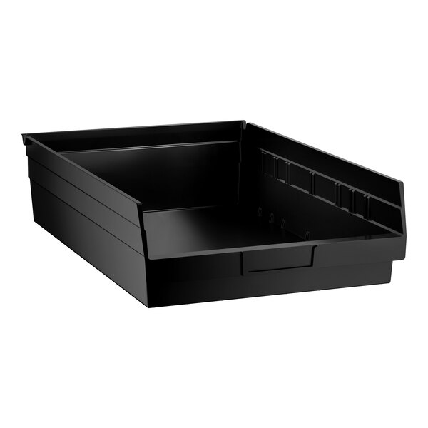 Regency Black Shelf Bin, 17 7/8" x 11 1/8" x 4" - 8/Case
