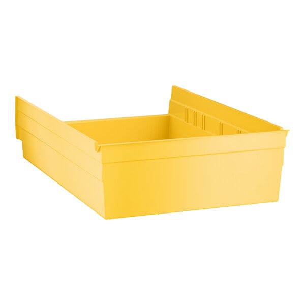 Regency Yellow Shelf Bin, 17 7/8" x 11 1/8" x 4" - 8/Case