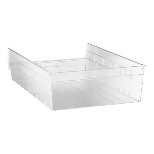 Regency Clear Shelf Bin, 17 7/8" x 11 1/8" x 4" - 8/Case