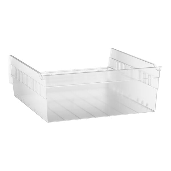 Regency Clear Shelf Bin, 11 5/8" x 11 1/8" x 4" - 8/Case