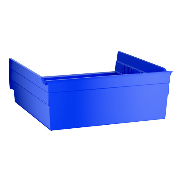 Regency Blue Shelf Bin, 11 5/8" x 11 1/8" x 4" - 8/Case