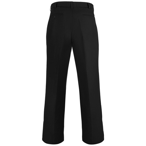 Henry Segal men's black pleated front suit pants with a buttoned waist.