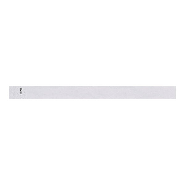 Carnival King White Disposable Customizable Wristband 3/4" x 10" - 500/Bag