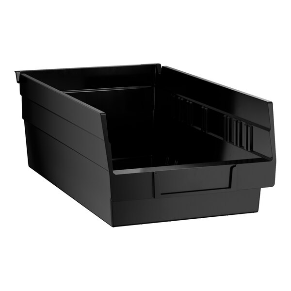 Regency Black Shelf Bin, 11 5/8" x 6 5/8" x 4" - 30/Case