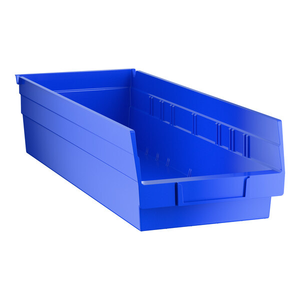 Regency Blue Shelf Bin, 17 7/8" x 6 5/8" x 4" - 20/Case