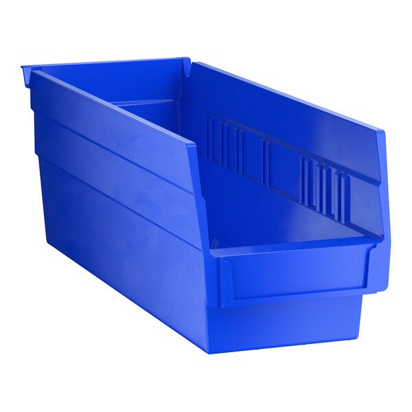 Regency Blue Shelf Bin, 11 5/8" x 4 1/8" x 4" - 36/Case