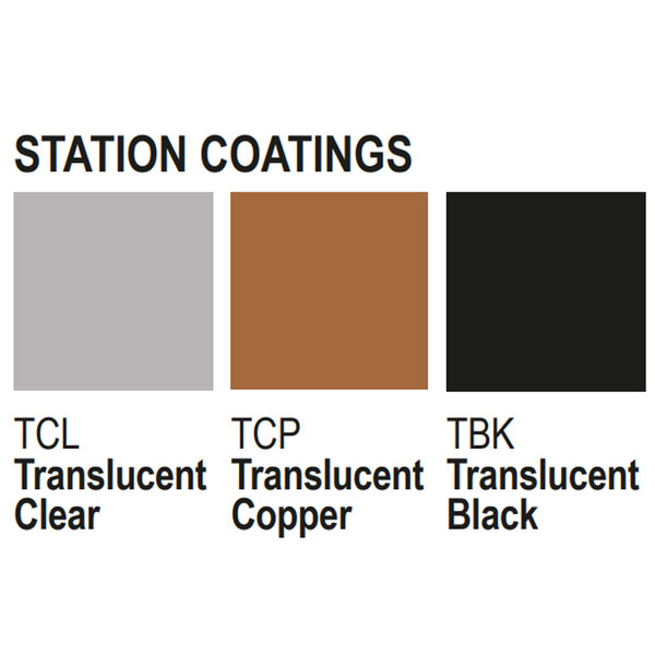 A copper brushed aluminum Tablecraft cooling station.