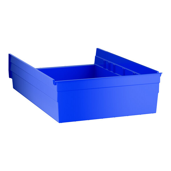 Regency Blue Shelf Bin, 17 7/8" x 11 1/8" x 4" - 8/Case