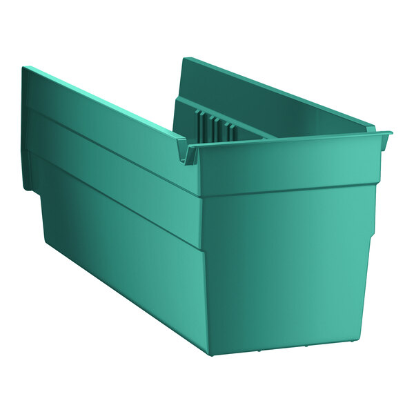 Regency Green Shelf Bin, 11 5/8" x 4 1/8" x 4" - 36/Case