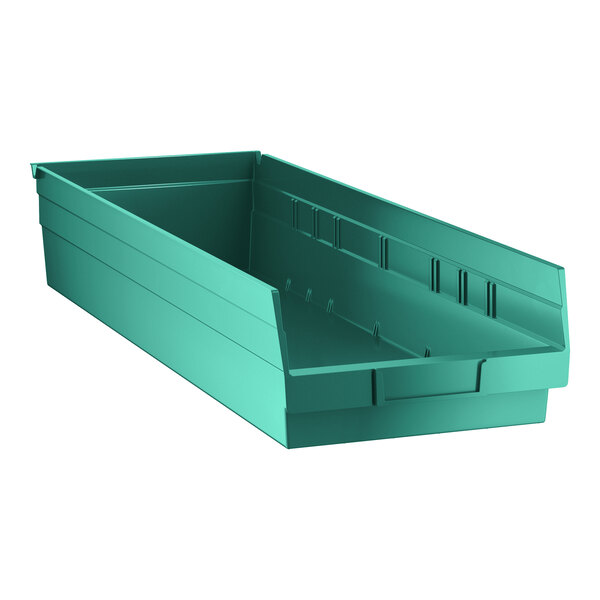 Regency Green Shelf Bin, 23 5/8" x 8 3/8" x 4" - 6/Case