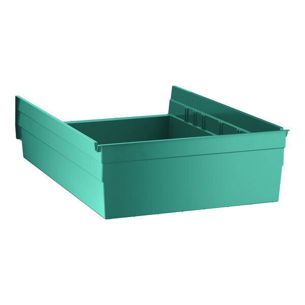 Regency Green Shelf Bin, 17 7/8" x 11 1/8" x 4" - 8/Case