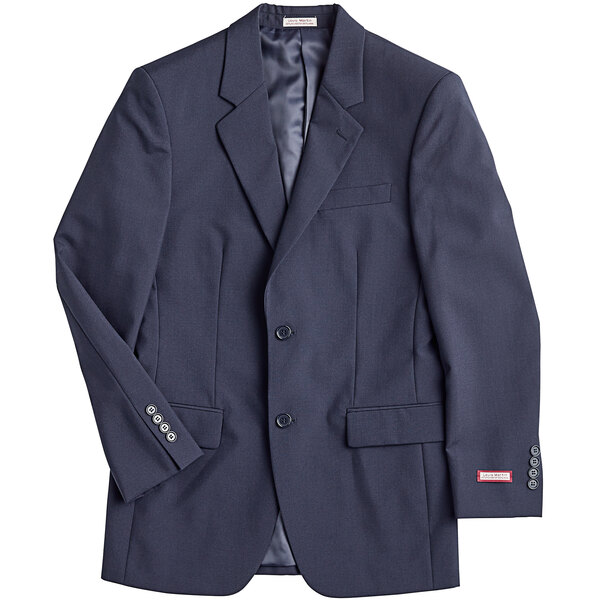 A Henry Segal navy suit jacket.